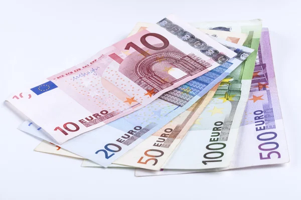 Euros isolados — Fotografia de Stock