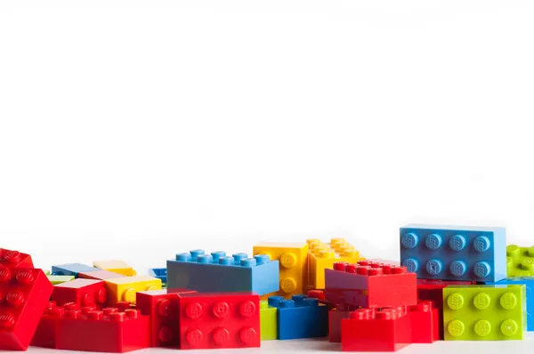 Blocos de Lego com espaço de cópia — Fotografia de Stock