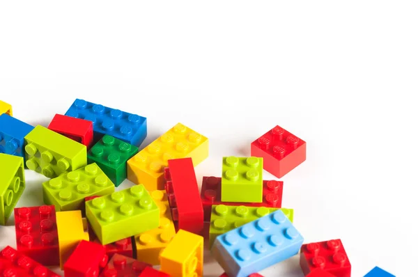 Klocki Lego z kopia miejsce Obrazek Stockowy