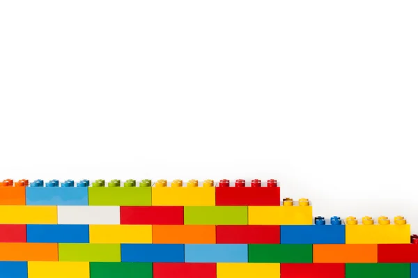 Τοίχο από τούβλα LEGO — Φωτογραφία Αρχείου