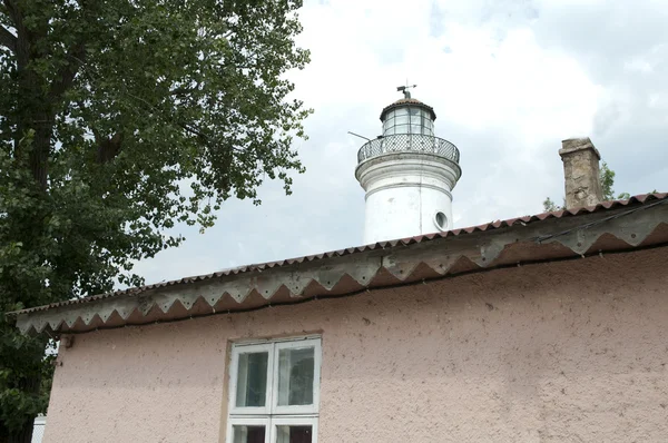 Antiguo edificio del faro en el Delta del Danubio — Foto de Stock