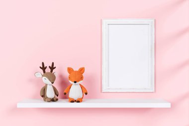 Picture frame mockup. 3d rendered illustration.