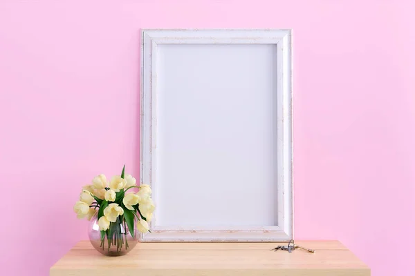 Picture Frame Mockup Rendered Illustration — Fotografia de Stock