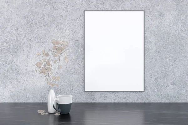 Picture Frame Mockup Rendered Illustration — Fotografia de Stock