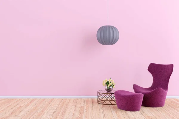 Rendered Illustration Modern Living Room — Foto de Stock