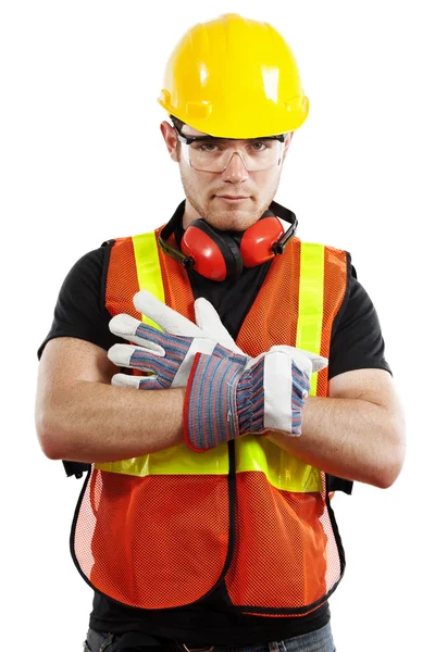 Trabajadores de la construcción — Foto de Stock