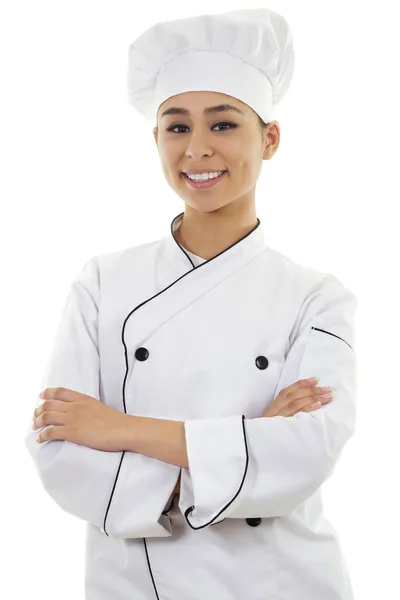 Chef feminino — Fotografia de Stock