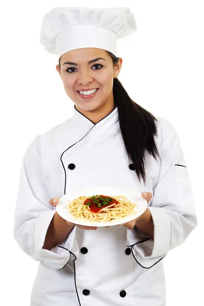 Chef donna — Foto Stock