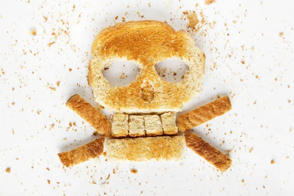 Bread Crossbones — Stock Photo, Image