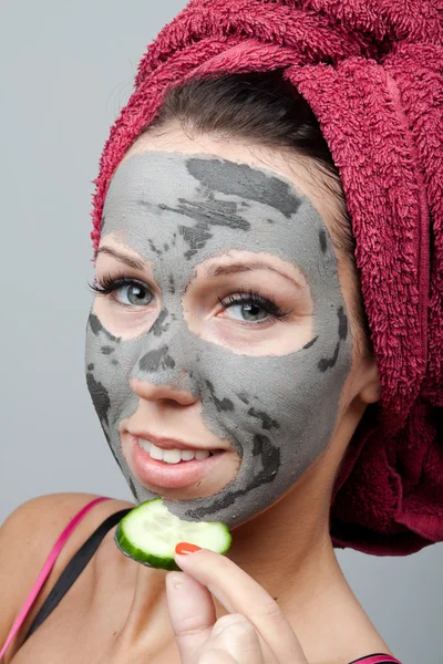 Klei gezichtsmasker — Stockfoto