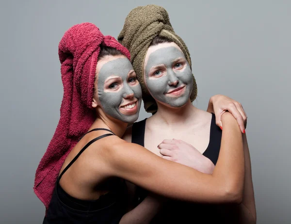 Klei gezichtsmasker — Stockfoto