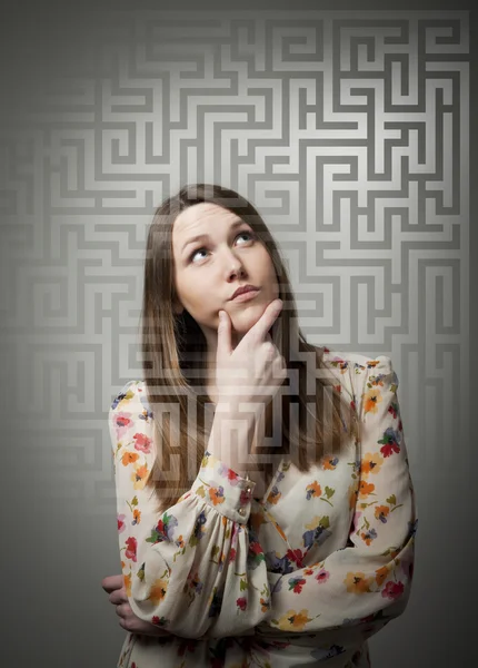 Maze. Labyrinth. — Stock Photo, Image