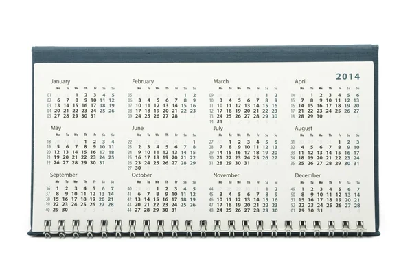 2014 year calendar — Stock Photo, Image