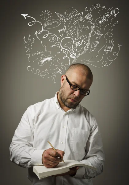 Creator. Man in thoughts. — Stock Photo, Image