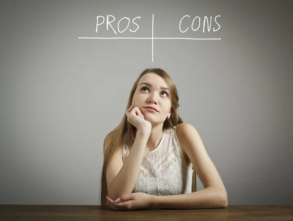 Pros and cons. Hesitation. — Stock Image Pros and cons. Hesitation. Royalty Free Stock Photos