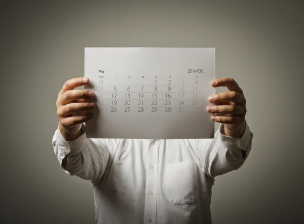 Lijst kan kalender — Stockfoto