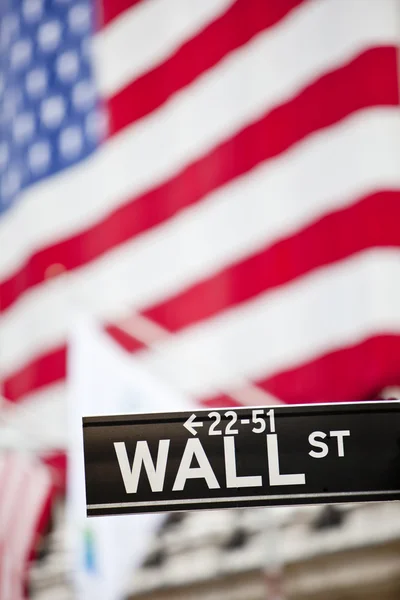 Wall Street segno — Foto Stock