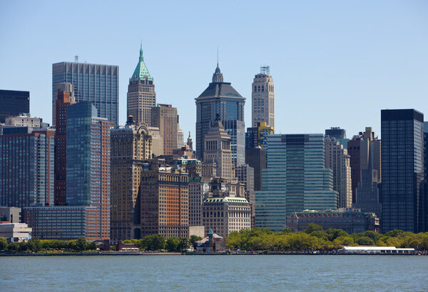 Lower Manhattan and New York financial district