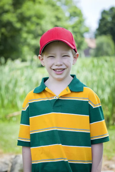 Boy outdoors — Stock Photo, Image