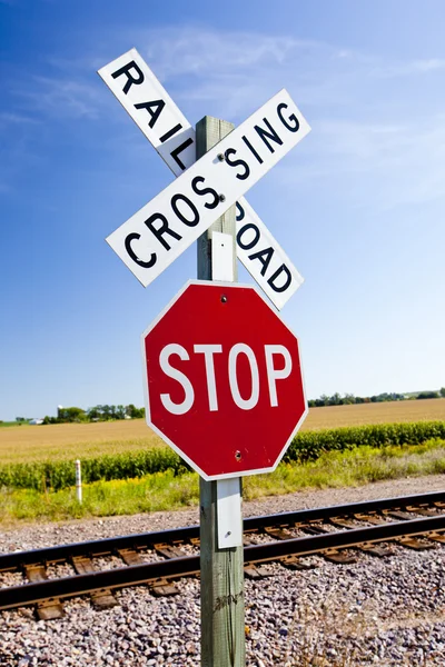 Bahnübergang — Stockfoto