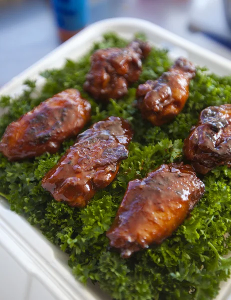 BBQ chicken wings — Stock Photo, Image