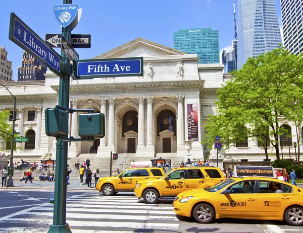 Biblioteca pública de Nueva York — Foto de Stock