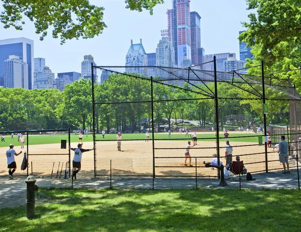 Central Park Baseball — Stock fotografie