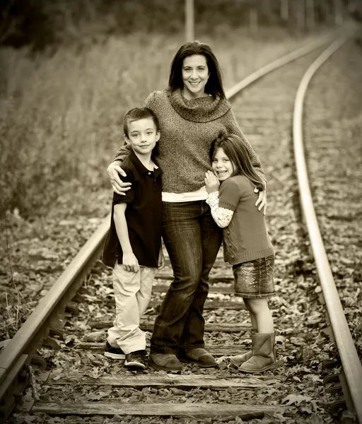 Moeder met kinderen — Stockfoto