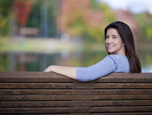 Woman outside — Stock Photo, Image