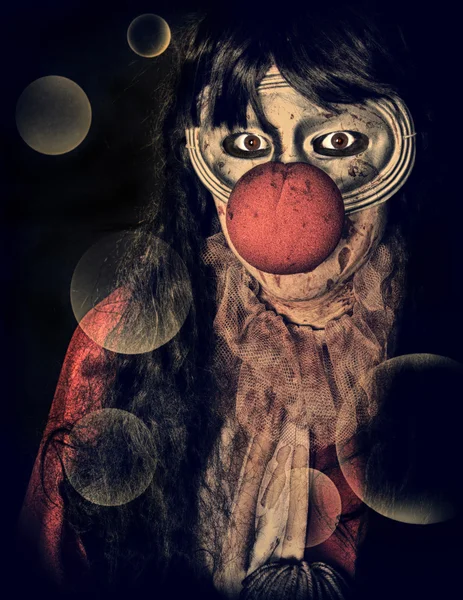 Horror clown — Stock Photo, Image