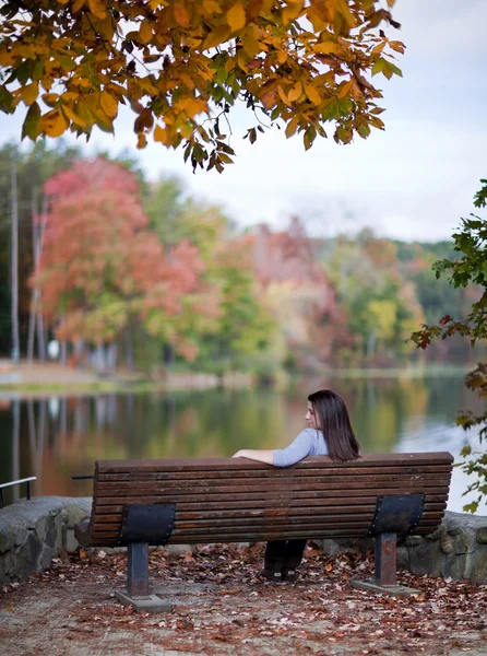 Donna fuori — Foto Stock