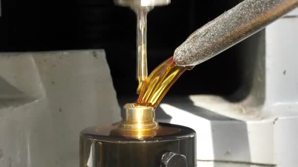 Cutting metal modern processing technology. — Stock Video