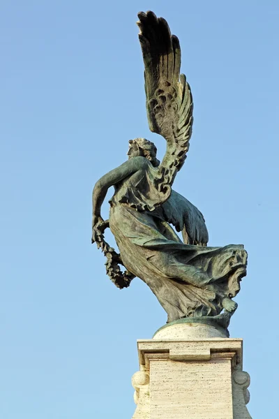 Bronsstaty av en ängel, Rom — Stockfoto