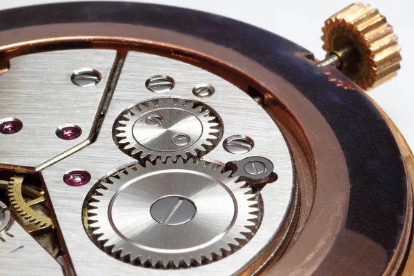 Closeup of watch gears — Stock Photo, Image