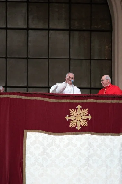 Papst francis i während der siedlung st. john lateran, rom — Stockfoto