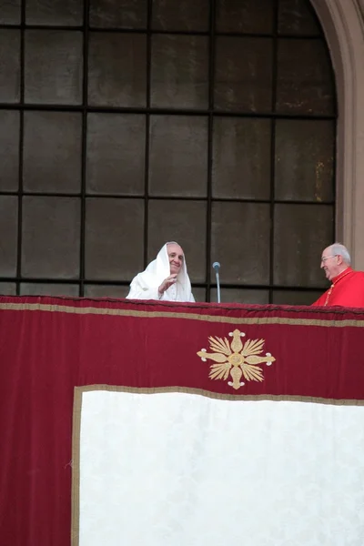 Papst francis i während der siedlung st. john lateran, rom — Stockfoto