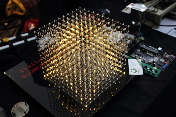 Cube of leds — Stock Photo, Image