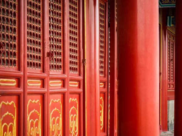 Red Wall Cidade Proibida — Fotografia de Stock