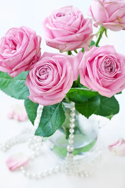 Roze rozen — Stockfoto