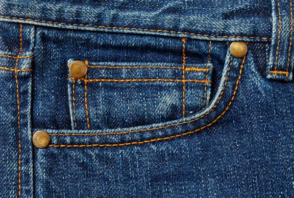 Jeans pocket. — Stock Photo, Image