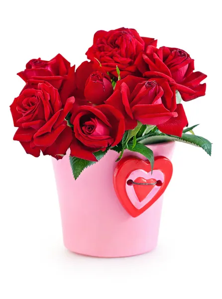Czerwone róże na Walentynki — Zdjęcie stockowe