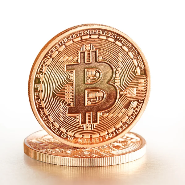 Goldene Bitcoins — Stockfoto