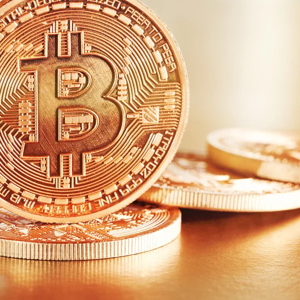 Bitcoins dorés — Photo