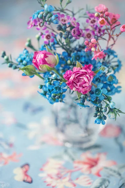 Krásná Kytice Jarních Květin Krásná Kytici Květin Měkké Zaměření Royalty Free Stock Obrázky