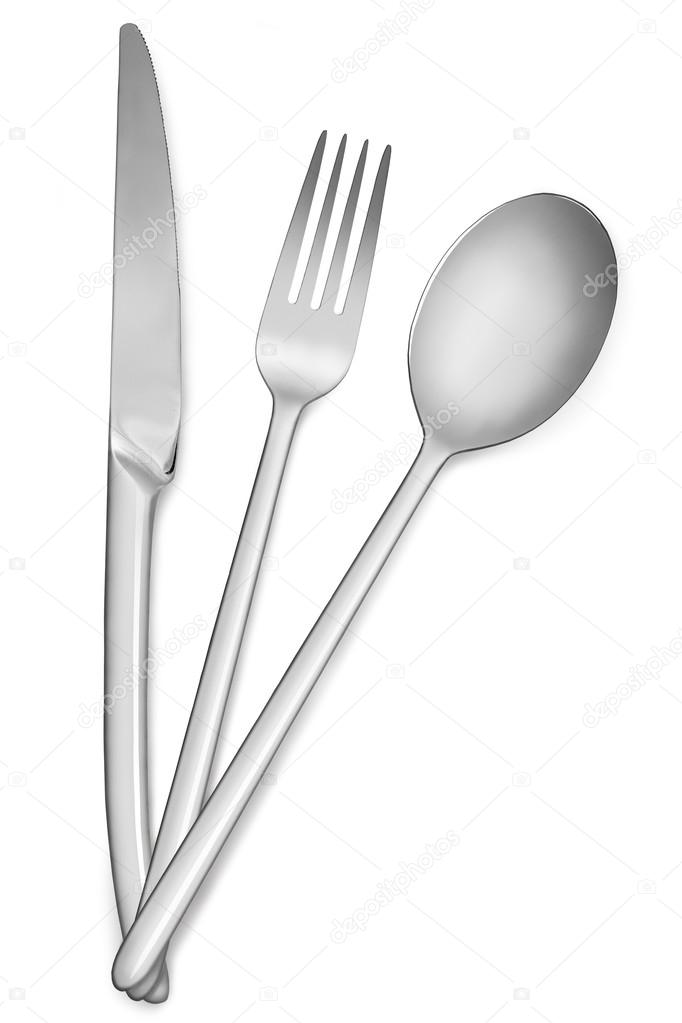 Fork spoon and knife crossed Stock Photo by ©gresey 13181699