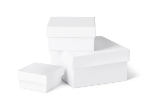 Bílá dárková krabice — Stock fotografie
