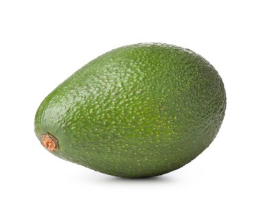 Avokado beyaz üzerine izole