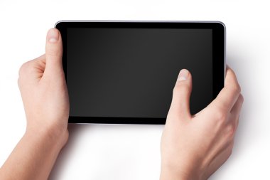 tablet bilgisayar ile el