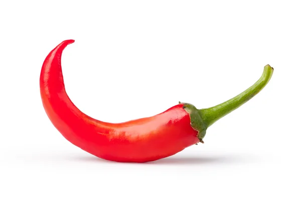 Fresh red pepper on a white background — Stock Photo, Image