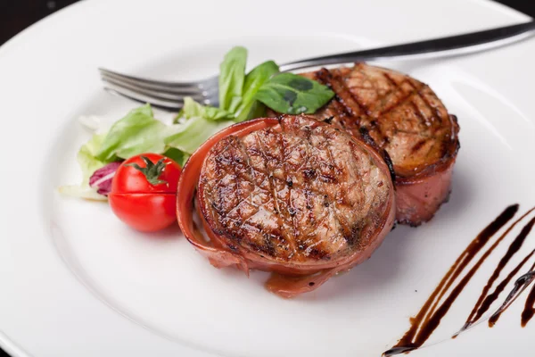 Grilovaný bbq steak — Stock fotografie